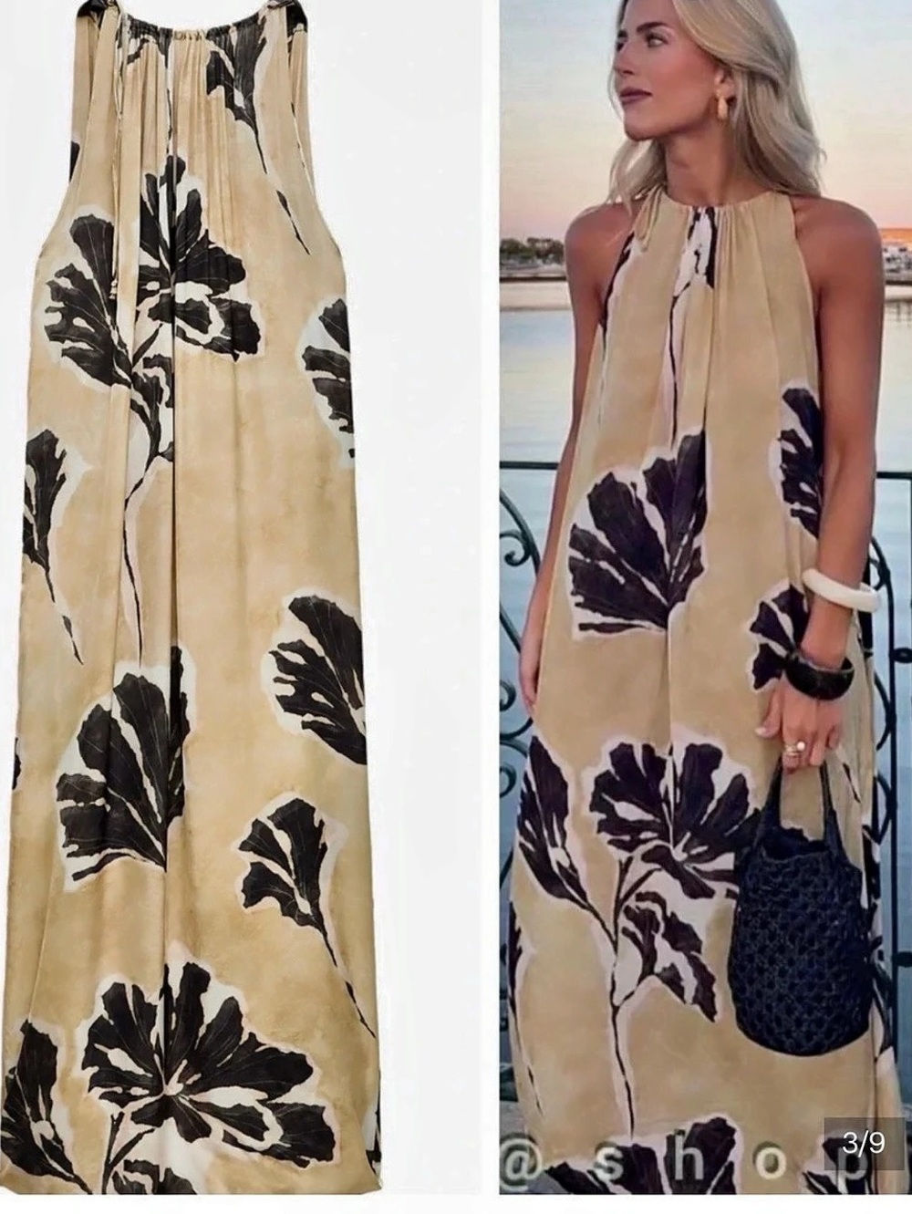Zara Printed Cape Dress Maxi Size XS-Small NWOT, Never worn!!